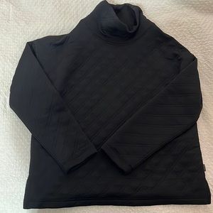 black eddie bauer quilted pullover !!